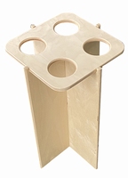 Koersbal bijzettafeltje/ongelakt