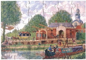 A3 Schoolplaatpuzzel Trekschuit