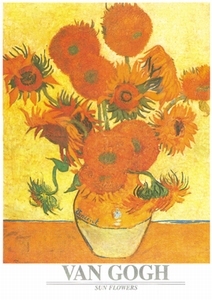 A3 voorbeeldplaat puzzel Van Gogh´s Zonnebloemen