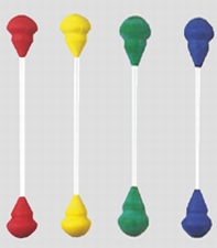 Dubbele klepel 38 cm 