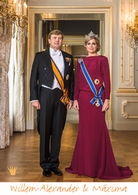 A3 voorbeeldplaat Willem-Alexander & Máxima 